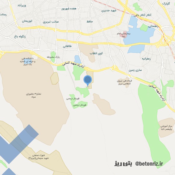 توان بتن ولیعصر